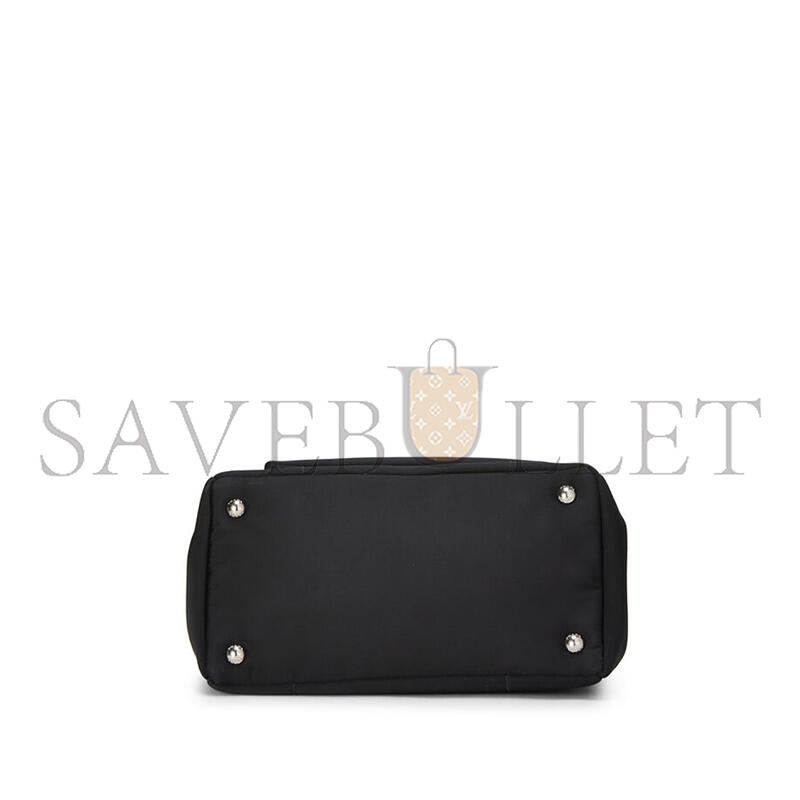 Pra*a black tessuto nylon convertible handbag 1bg364 (28*20*15cm)